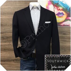 VINTAGE SOUTHWICK Mens Flannel Blazer Sport Coat Casual Jacket Size 44R Suit USA